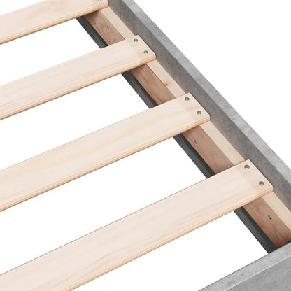 Bed Frame without Mattress Concrete Grey 180x200 cm