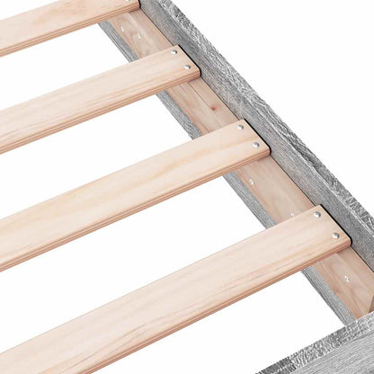 Bed Frame without Mattress Grey Sonoma 180x200 cm Engineered Wood