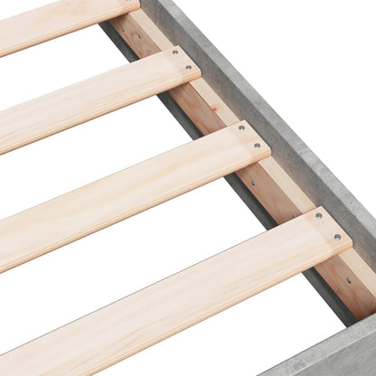 Bed Frame without Mattress Concrete Grey 160x200 cm