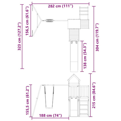 Outdoor Playset Impregnated Wood Pine