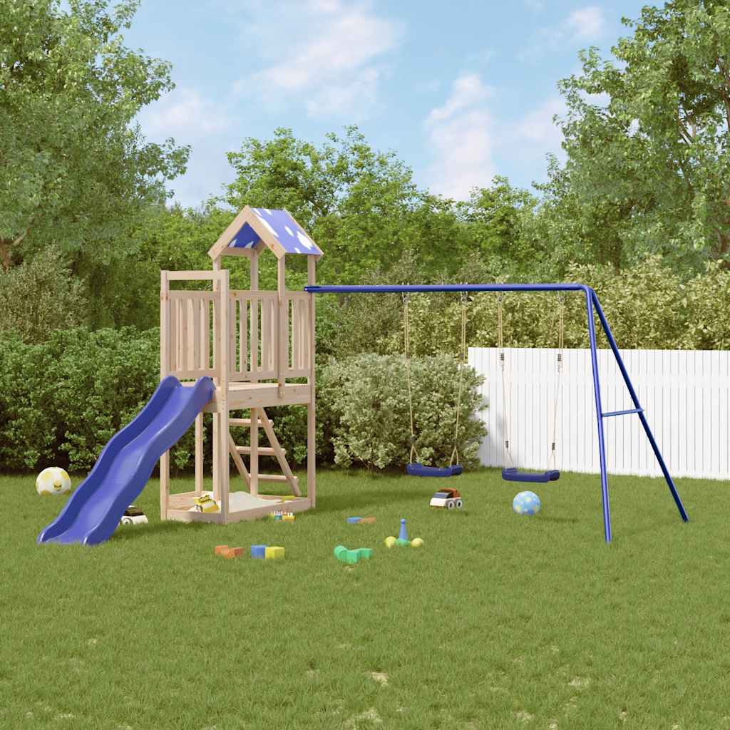 Outdoor Playset Solid Wood Pine