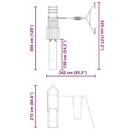Outdoor Playset Impregnated Wood Pine