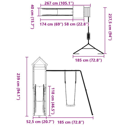 Outdoor Playset Impregnated Wood Pine
