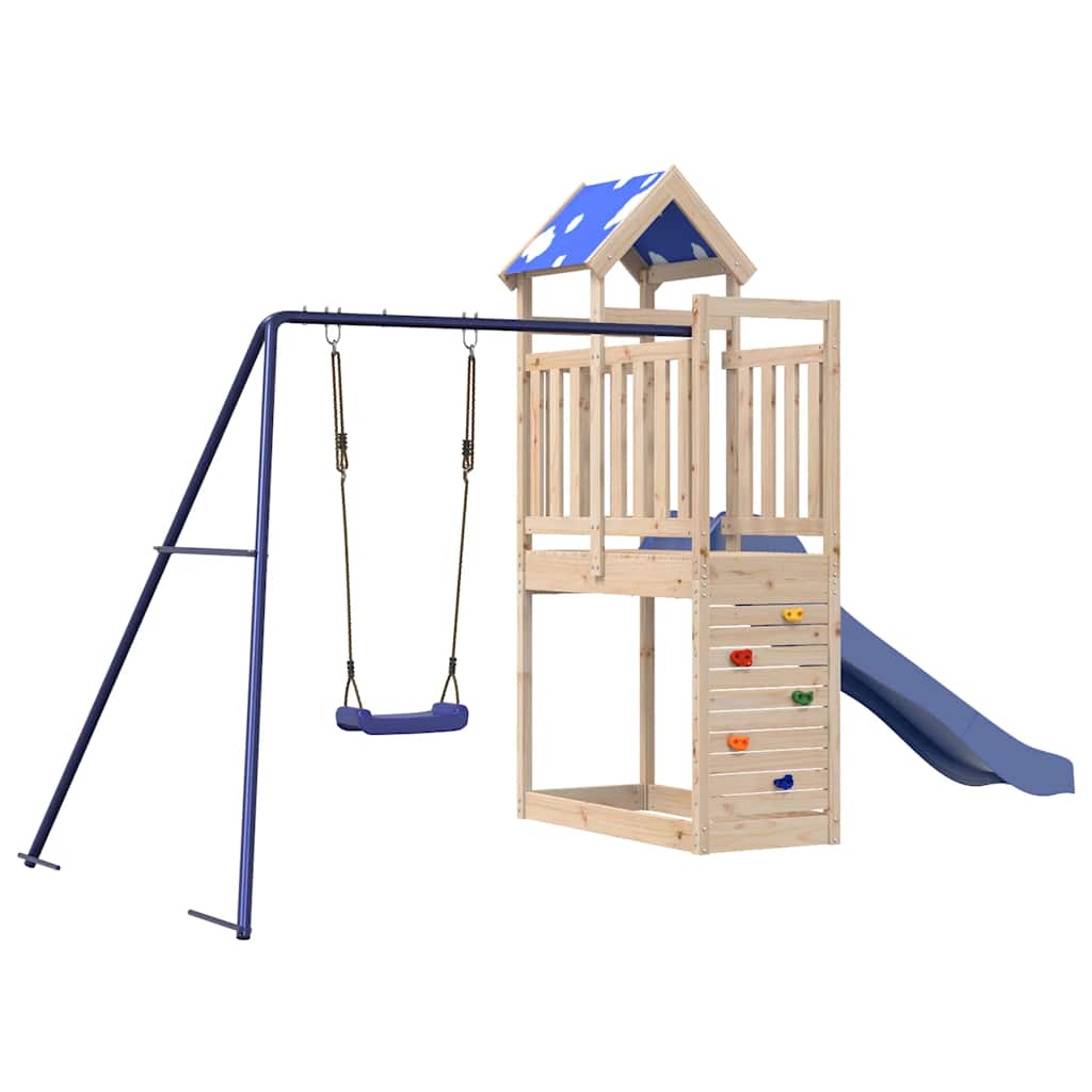 Outdoor Playset Solid Wood Pine
