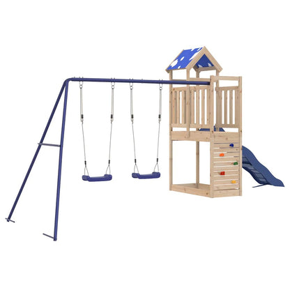 Outdoor Playset Solid Wood Pine