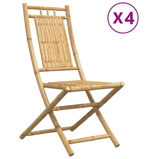 Folding Chairs 4 pcs 46x66x99 cm Bamboo