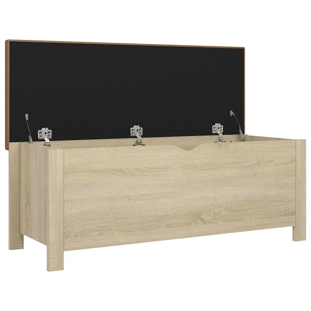 Storage Box with Cushion Sonoma Oak 41.3"x15.7"x17.7