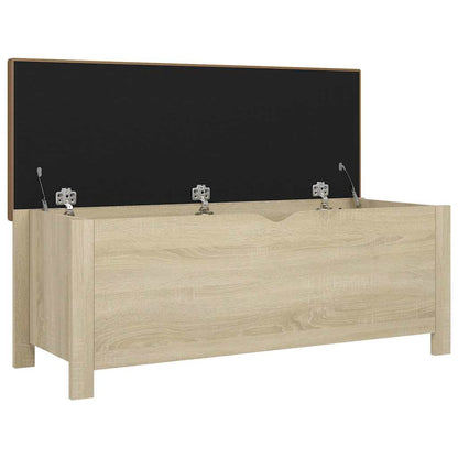Storage Box with Cushion Sonoma Oak 41.3"x15.7"x17.7