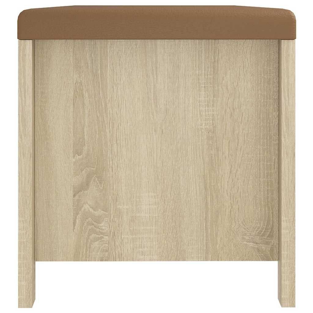 Storage Box with Cushion Sonoma Oak 41.3"x15.7"x17.7