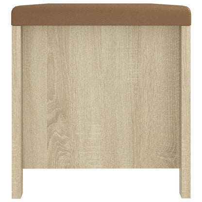 Storage Box with Cushion Sonoma Oak 41.3"x15.7"x17.7