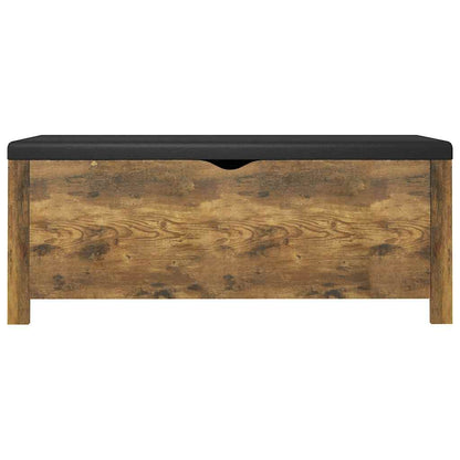 Storage Box with Cushion Smoked Oak 41.3"x15.7"x17.7