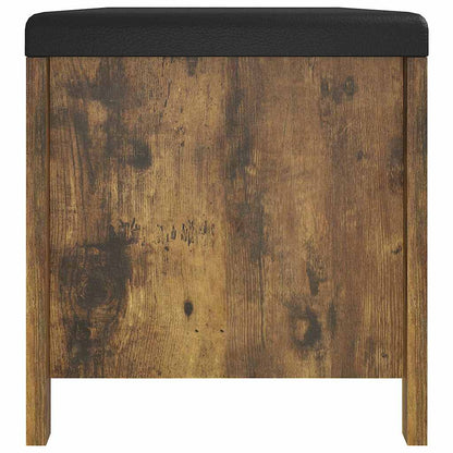 Storage Box with Cushion Smoked Oak 41.3"x15.7"x17.7