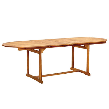 9 Piece Garden Dining Set Solid Wood Acacia and Textilene