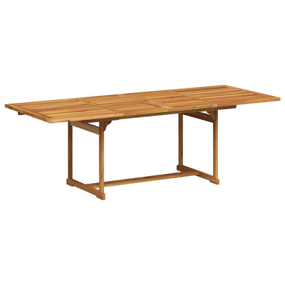 9 Piece Garden Dining Set Solid Wood Acacia and Textilene