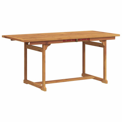 5 Piece Garden Dining Set Solid Wood Acacia and Textilene