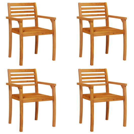 Garden Chairs 4 pcs 59x55x85 cm Solid Wood Acacia