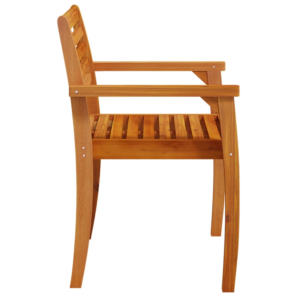 Garden Chair | Set of 6 | Natural Acacia | Solid Acacia wood | Standard