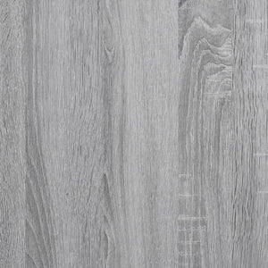 Bed Frame Grey Sonoma 160x200 cm Engineered Wood and Metal