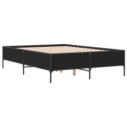 Bed Frame without Mattress Black 120x190 cm Small Double