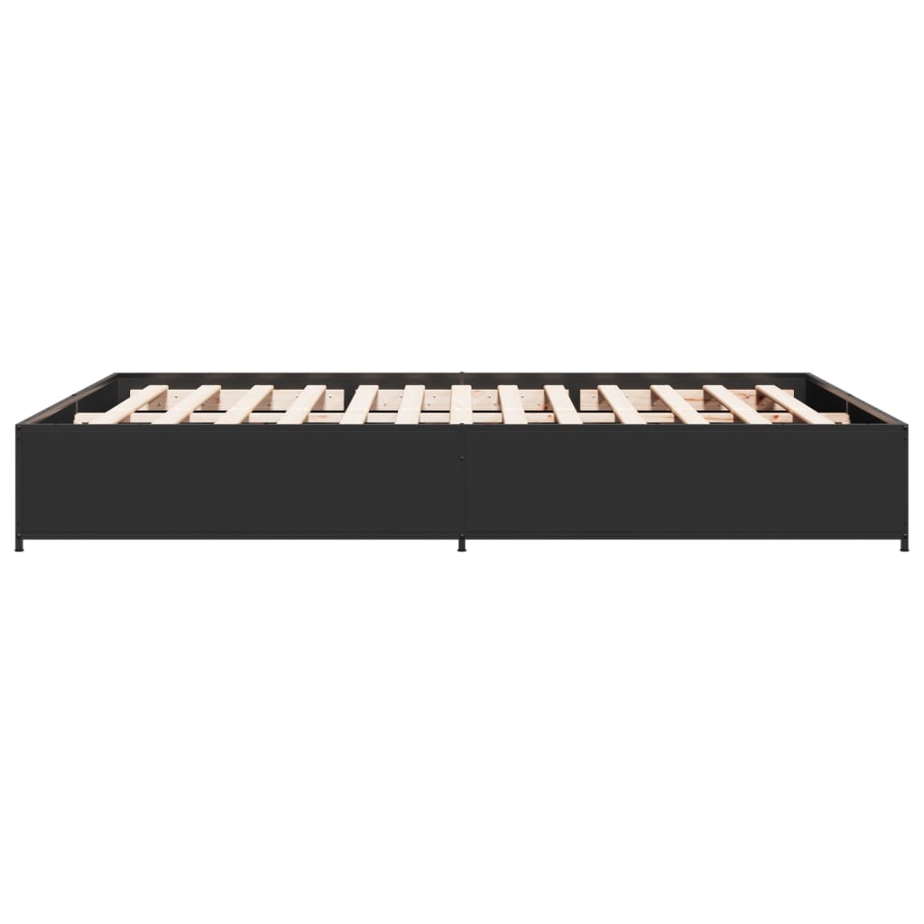 Bed Frame | Black | Engineered wood, steel | Double |  Durable