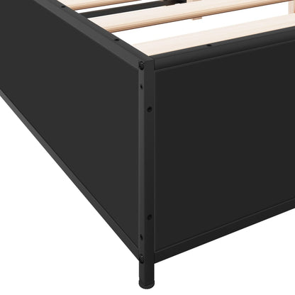 Bed Frame | Black | Engineered Wood | Double | Durable | Bed Frame