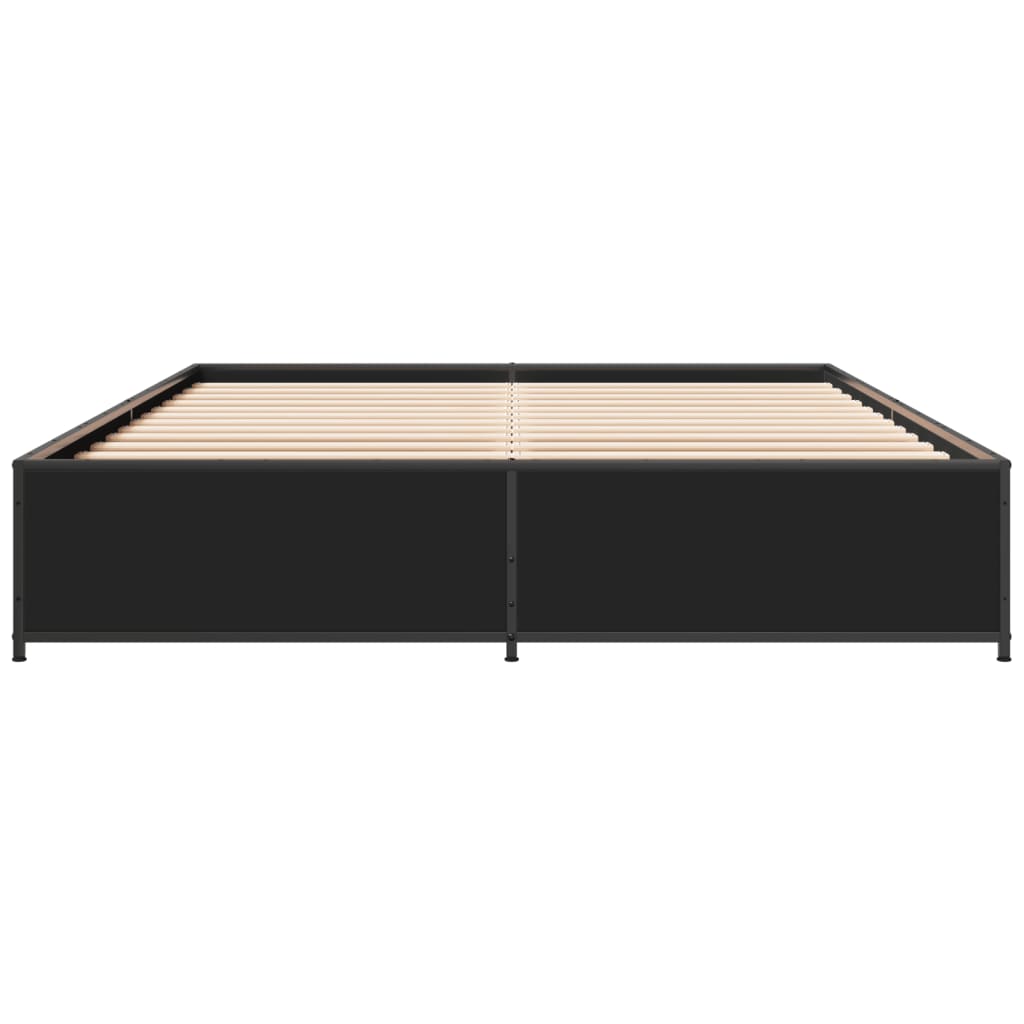 Bed Frame | Black | Engineered wood | Double | Durable | Bed Frame