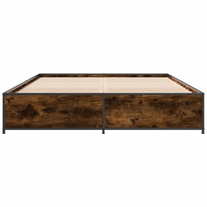 Bed Frame | Smoked Oak | Engineered Wood | Double |  Durable  | Bed Frame