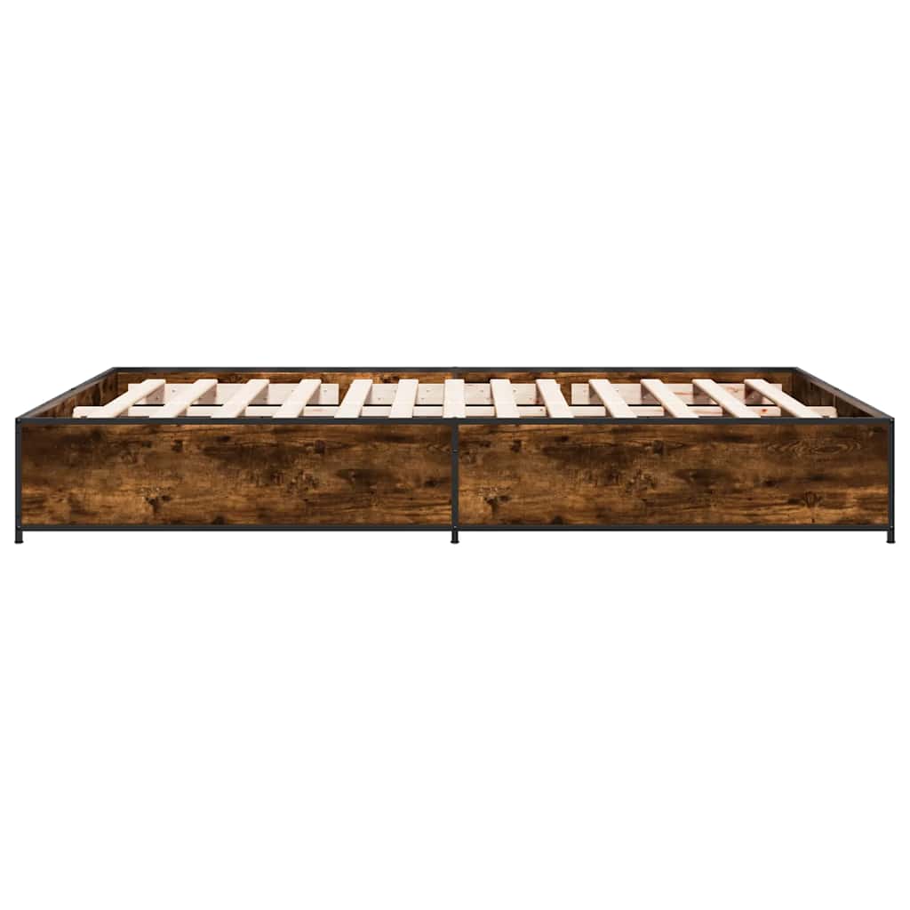 Bed Frame | Smoked Oak | Engineered Wood | Double |  Durable  | Bed Frame