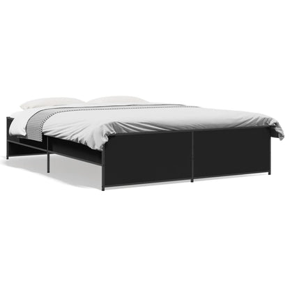 Bed Frame | Black | Engineered Wood | Double | Sturdy | Bed Frame