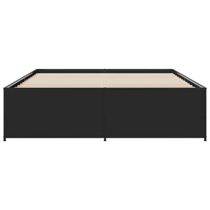 Bed Frame | Black | Engineered Wood | Double | Sturdy | Bed Frame