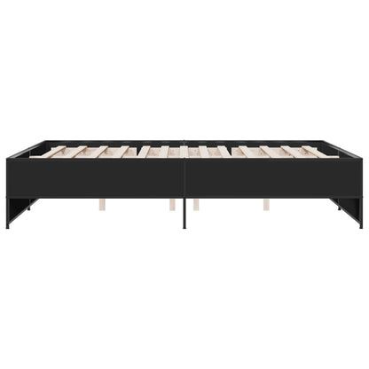 Bed Frame | Black | Engineered Wood | Double | Sturdy | Bed Frame