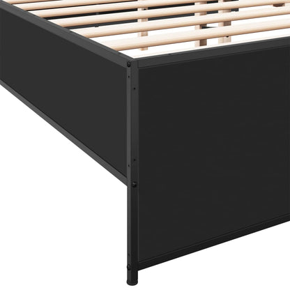 Bed Frame | Black | Engineered Wood | Double | Sturdy | Bed Frame