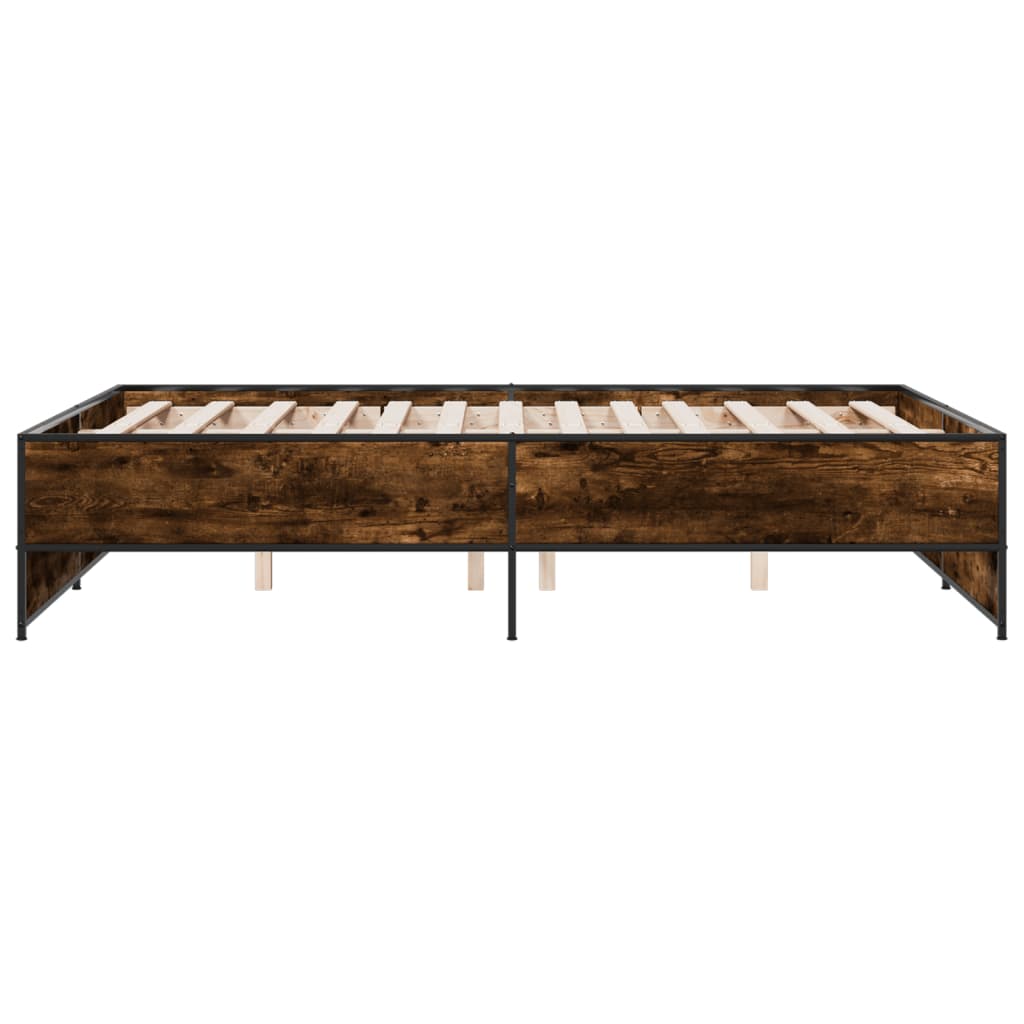Bed Frame | Smoked Oak | Engineered wood, metal | Double | Durable