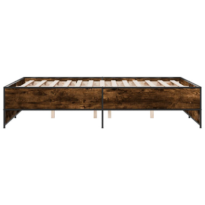 Bed Frame | Smoked Oak | Engineered wood, metal | Double | Durable