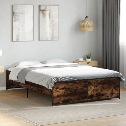 Bed Frame | Smoked Oak | Engineered wood, metal | Double | Durable