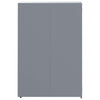Wheelie Bin Storage for 2 Bins Grey 138x79x117 cm Steel