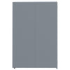 Wheelie Bin Storage for 3 Bins Grey 207x79x117 cm Steel
