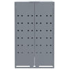 Wheelie Bin Storage for 4 Bins Grey 276x79x117 cm Steel