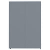 Wheelie Bin Storage for 4 Bins Grey 276x79x117 cm Steel