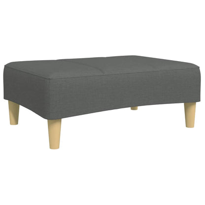 Footstool Dark Gray 30.3"x21.7"x12.2" Fabric