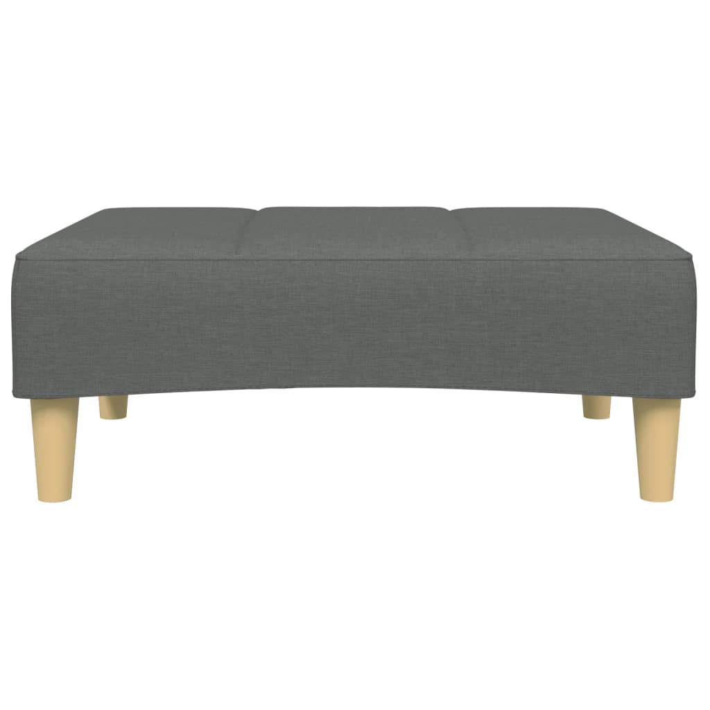 Footstool Dark Gray 30.3"x21.7"x12.2" Fabric