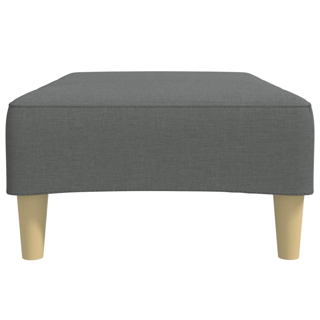 Footstool Dark Gray 30.3"x21.7"x12.2" Fabric