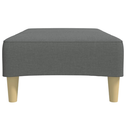 Footstool Dark Gray 30.3"x21.7"x12.2" Fabric
