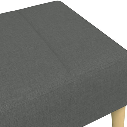 Footstool Dark Gray 30.3"x21.7"x12.2" Fabric