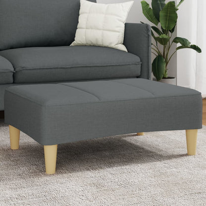 Footstool Dark Gray 30.3"x21.7"x12.2" Fabric