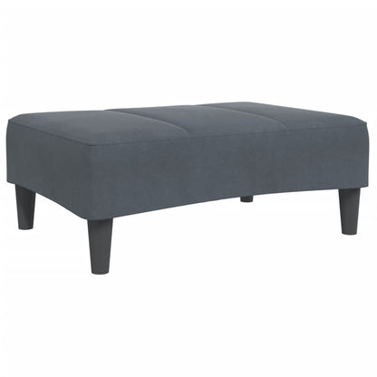 Footstool Dark Gray 30.3"x21.7"x12.2" Velvet