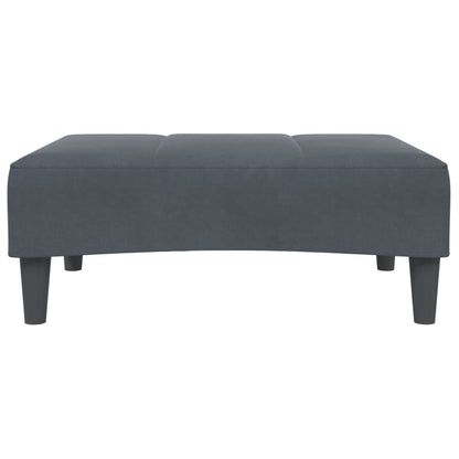 Footstool Dark Gray 30.3"x21.7"x12.2" Velvet