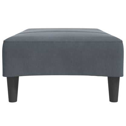 Footstool Dark Gray 30.3"x21.7"x12.2" Velvet