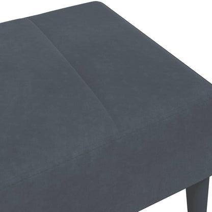 Footstool Dark Gray 30.3"x21.7"x12.2" Velvet