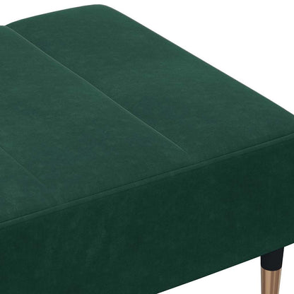 Footstool Dark Green 30.3"x21.7"x12.2" Velvet